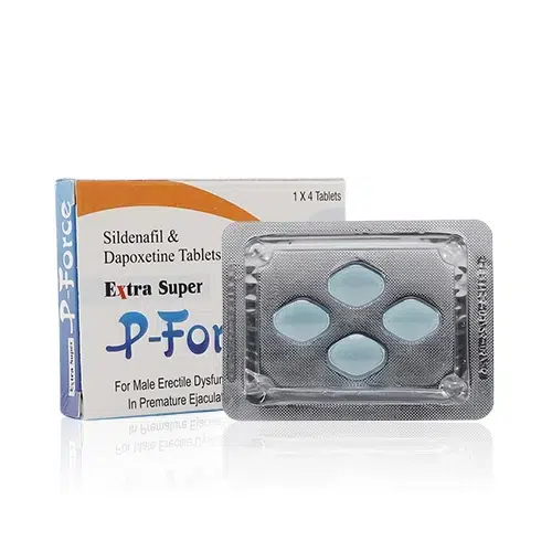 雙效威而鋼 P-Force(必利吉)200mg 外盒與藥板 雙效威而鋼藍P必利吉 p force 藥品圖片
