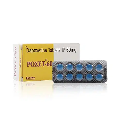 POXET-60 必利勁學名藥|達泊西汀 60mg 原廠盒裝圖 POXET-60 必利勁學名藥 60mg 達泊西汀 Dapoxetine 藥盒與藥錠實拍圖